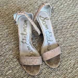 Sam Edelman cork open toe shoe